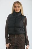 Black Lightweight Quilted Zip-Up Gilet