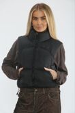 Black Lightweight Quilted Zip-Up Gilet