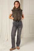 Chocolate Lightweight Quilted Zip-Up Gilet