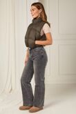 Chocolate Lightweight Quilted Zip-Up Gilet