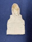 Beige Girls Zip Through Gilet