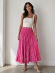Crinkle Maxi Skirt 