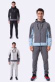 Color block Windbreaker Hooded Jacket & Jogger