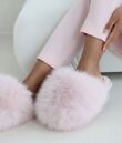 Chocolate Leopard Cosy Faux Fur Lined Slip-on Slippers