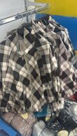 Large Cheque Printed Windbreaker Jacket