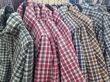 Gingham Check Puffed Windbreaker Jacket