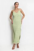 Strappy Cami Textured Maxi Dress