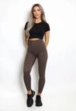 Chocolate Energy High Waisted Seamless Sculpting Gym Leggings
