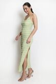 Strappy Cami Textured Maxi Dress