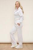Bleach Grey Ribbed Corset Fit Hoodie With Straight Leg Trouser