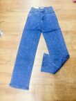 Blue Studded Wide Leg Denim Jeans