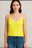 Sleeveless Ruffle Textured Camisole Top