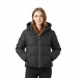 Black Short Insulated Hooded Puffer Coat