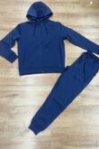 Navy Contrast Full-Zip Hooded Windbreaker Tracksuit