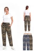 Elasticated Waist Tribal Print Loose Fit Casual Trouser