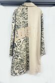 Leopard With Floral Print Duster Coat