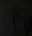 Black Embossed Lion Medallion Design T-Shirt