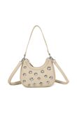 Multi Eyelets Design Shoulder Bag