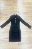 Job Lot Black Long Sleeve Gold Button Shirt Dress