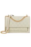 Gold Chain Monogram Crossbody Shoulder Bag