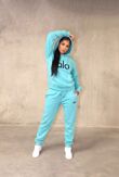 Cream Printed Oversized Hoody and Jogger Tracksuit