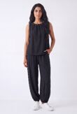Studded Embellished Sleeveless Top And Relaxed Harem Pants