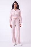 Cropped Corset Fit Sweatshirt With Single Seam Trouser