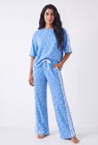 Oversized Short Sleeve Leopard Print Top and Trouser Co-Ord Set