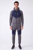Color block Slim Fit Hooded Jacket & Joggers