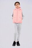 Pink Girls Zip Through Gilet