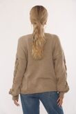 Braided Sleeve Detailed Buttoned Cardigans