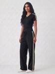 T-shirt Lounge Co-ord Set with Wide-Leg Trousers