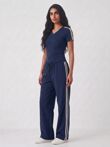 T-shirt Lounge Co-ord Set with Wide-Leg Trousers