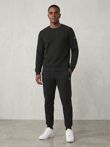 Black Fleece Basic Printed Crew Neck Tracksuit