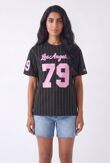 Yellow Contrast Short Sleeve LA 79 Varsity T-Shirt