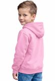 Pink Kids Casual Fleece Pullover Plain Hoodie
