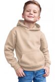 Kids Casual Fleece Pullover Plain Hoodie