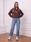 Chequered Button Up Utility Jacket