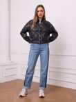Chequered Button Up Utility Jacket