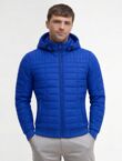 Blue Slim Lightweight Hooded Puffer Jacket