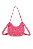 Multi Eyelets Design Shoulder Bag