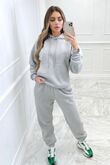 Grey Baggy Pullover Hooded Tracksuit