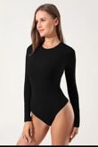 Long Sleeve Round Neck Stretchable Bodysuit