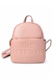  Front Pocket & Double Zip Pebbled Faux Leather Backpack Bag