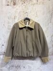 Cropped Corduroy Cuff And Collar Bomber Jacket