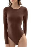 Long Sleeve Round Neck Stretchable Bodysuit