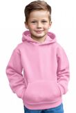 Kids Casual Fleece Pullover Plain Hoodie