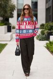 Pink Deck The Halls Christmas Jumper