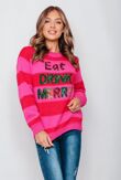Red Eat Drink Merry Christmas Jumper
