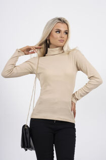Turtle Neck Ribbed Top